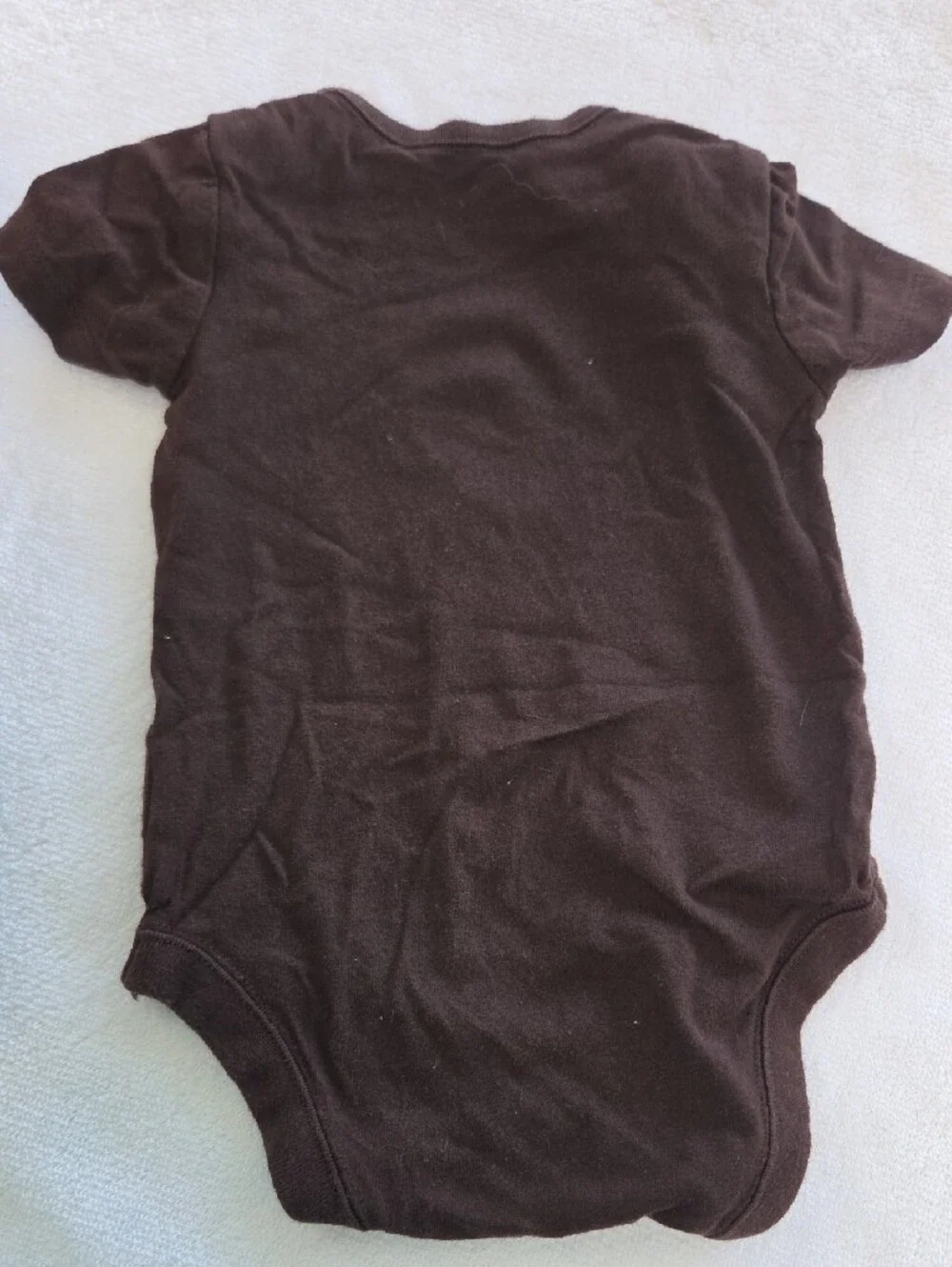 Carter's Gray Hooded Zip One-Piece (NB) and Brown Football Onsie Sz 0-3m
